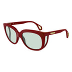 Gucci Women's Sunglasses Wraparound Rectangle Red