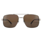 Gucci Men's Square Navigator Sunglasses Brown Lenses GG0529S