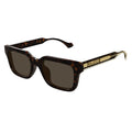 Gucci Men's Havana Square Sunglasses Brown Lenses GG1732SK