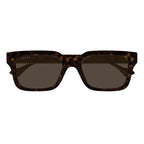 Gucci Men's Havana Square Sunglasses Brown Lenses GG1732SK