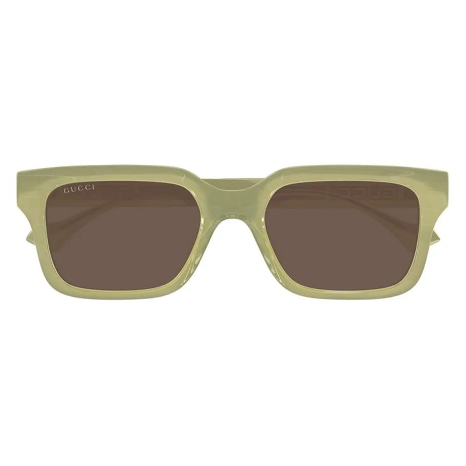 Gucci Men's Green Square Sunglasses Brown Lenses GG1732SK