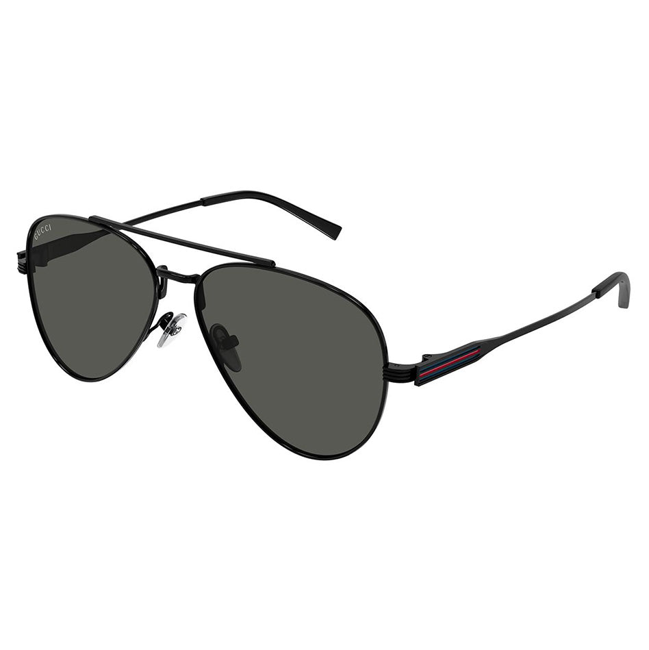 Gucci Men's Black Aviator Mirror Sunglasses GG1874S-001