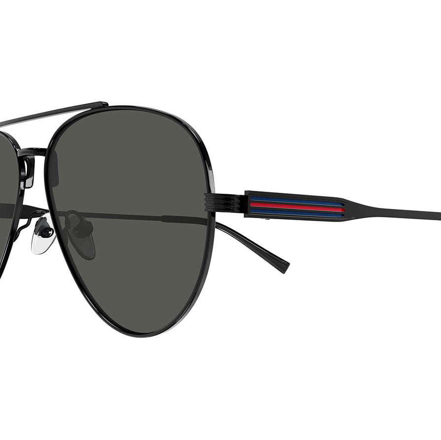 Gucci Men's Black Aviator Mirror Sunglasses GG1874S-001