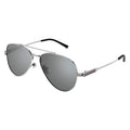 Gucci Aviator Grey Silver Mirror Sunglasses GG1874S-002