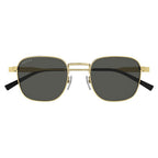 Gucci Men's Gold Pilot Sunglasses Grey Lenses GG1876S