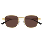 Gucci Men's Gold Pilot Sunglasses Brown Lenses GG1876S