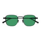 Gucci Men's Black Pilot Sunglasses Green Lenses GG1876S