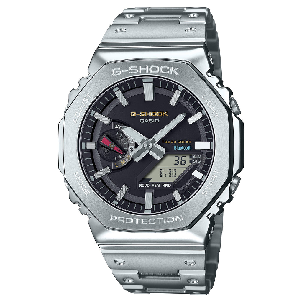 GM-B2100SD-1C Solar Premium Metal Stainless Steel   Silver