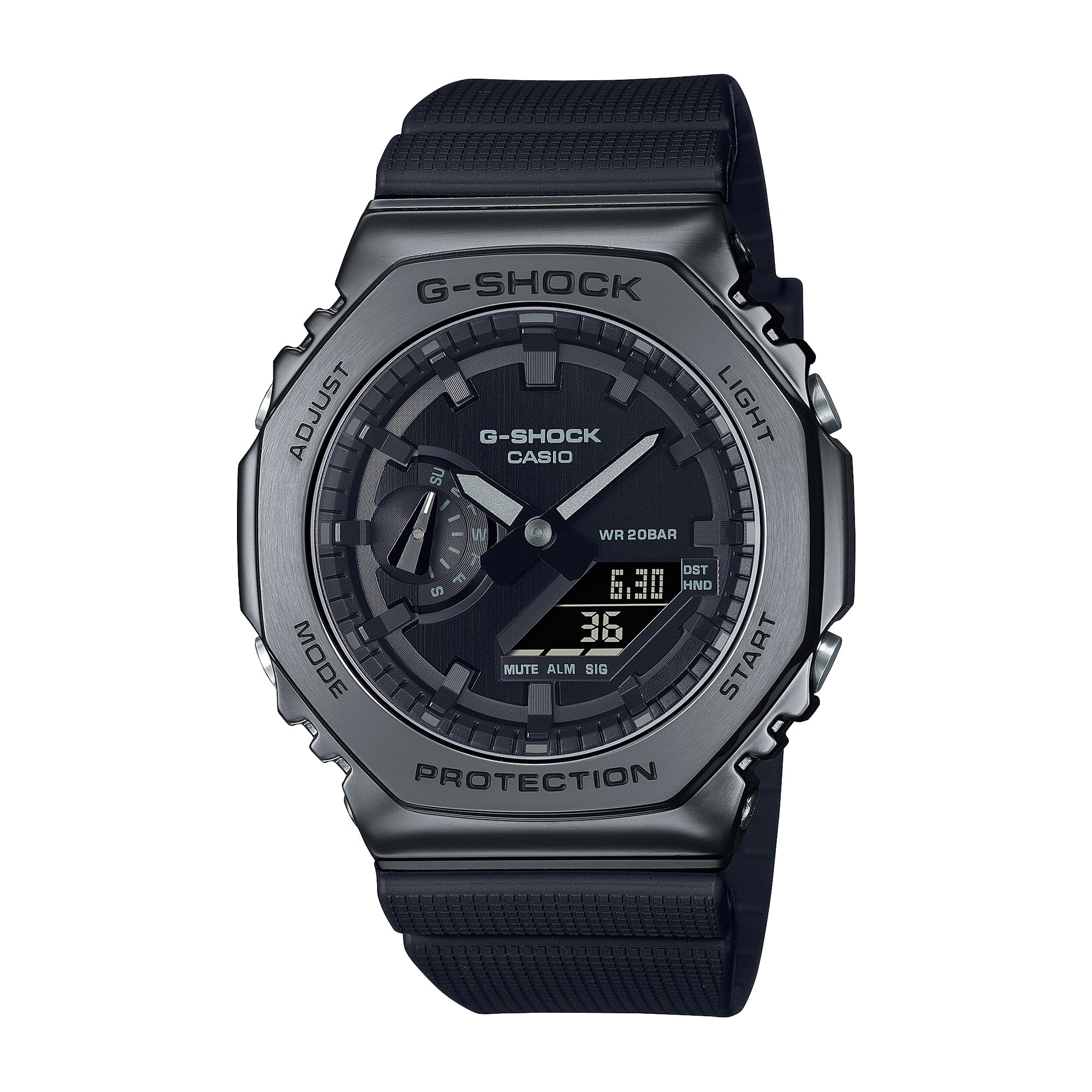 GM-2100BB-1A Quartz G Steel Stainless Steel / Resin Black