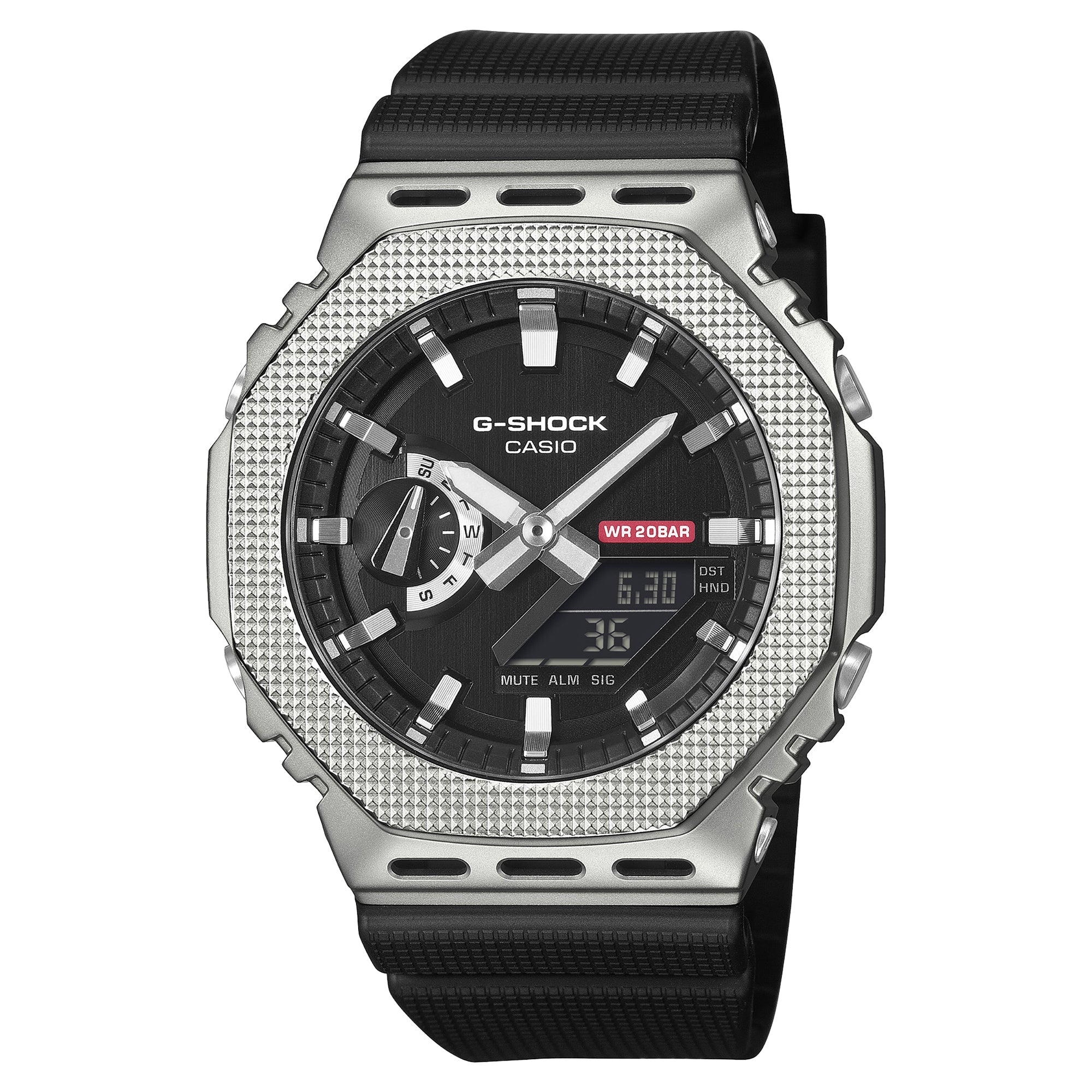 GM-2100M-1A Quartz G Steel Stainless Steel / Resin Silver