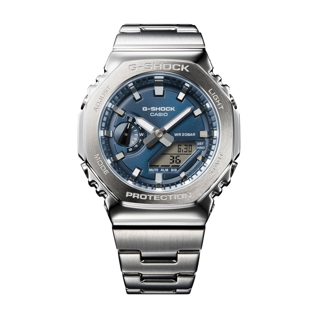 GM-2110D-2B Quartz G Steel Stainless Steel / Resin Silver