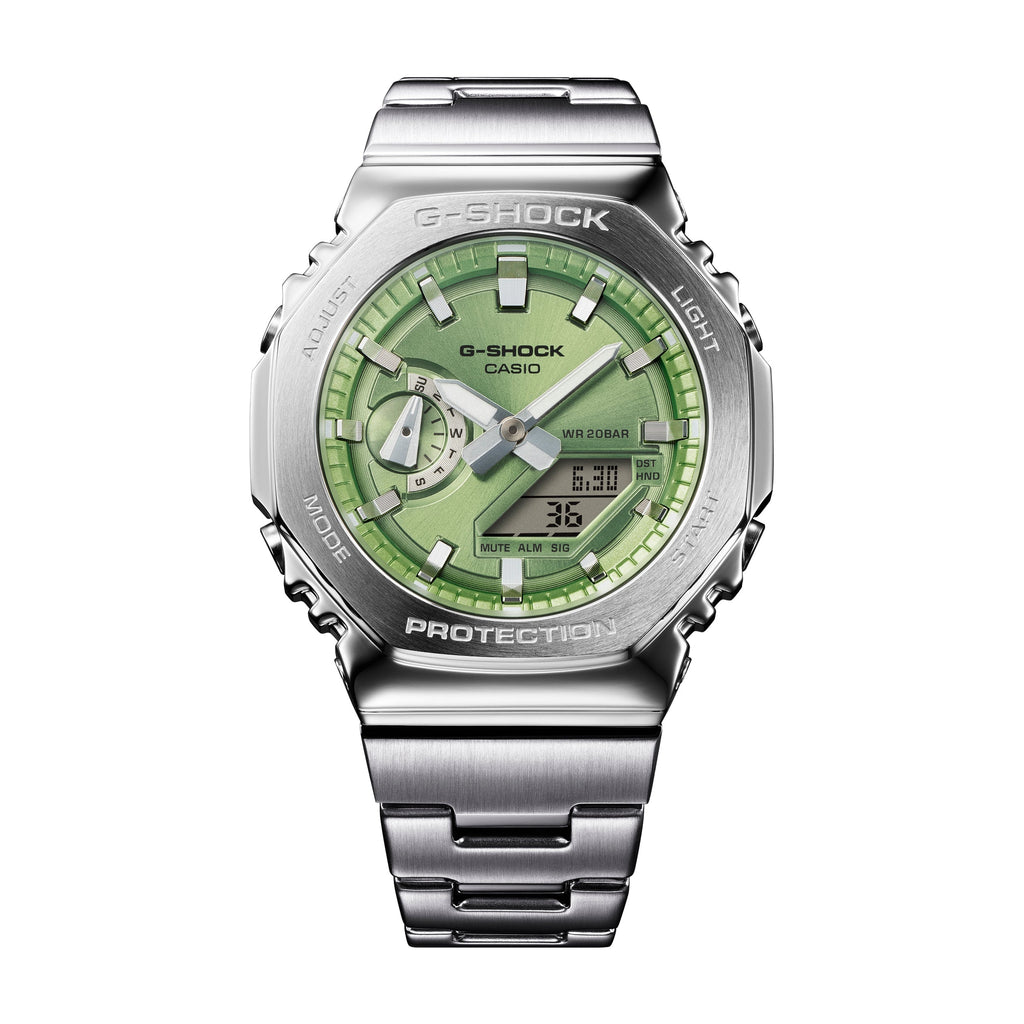 GM-2110D-3A Quartz G Steel Stainless Steel / Resin Silver