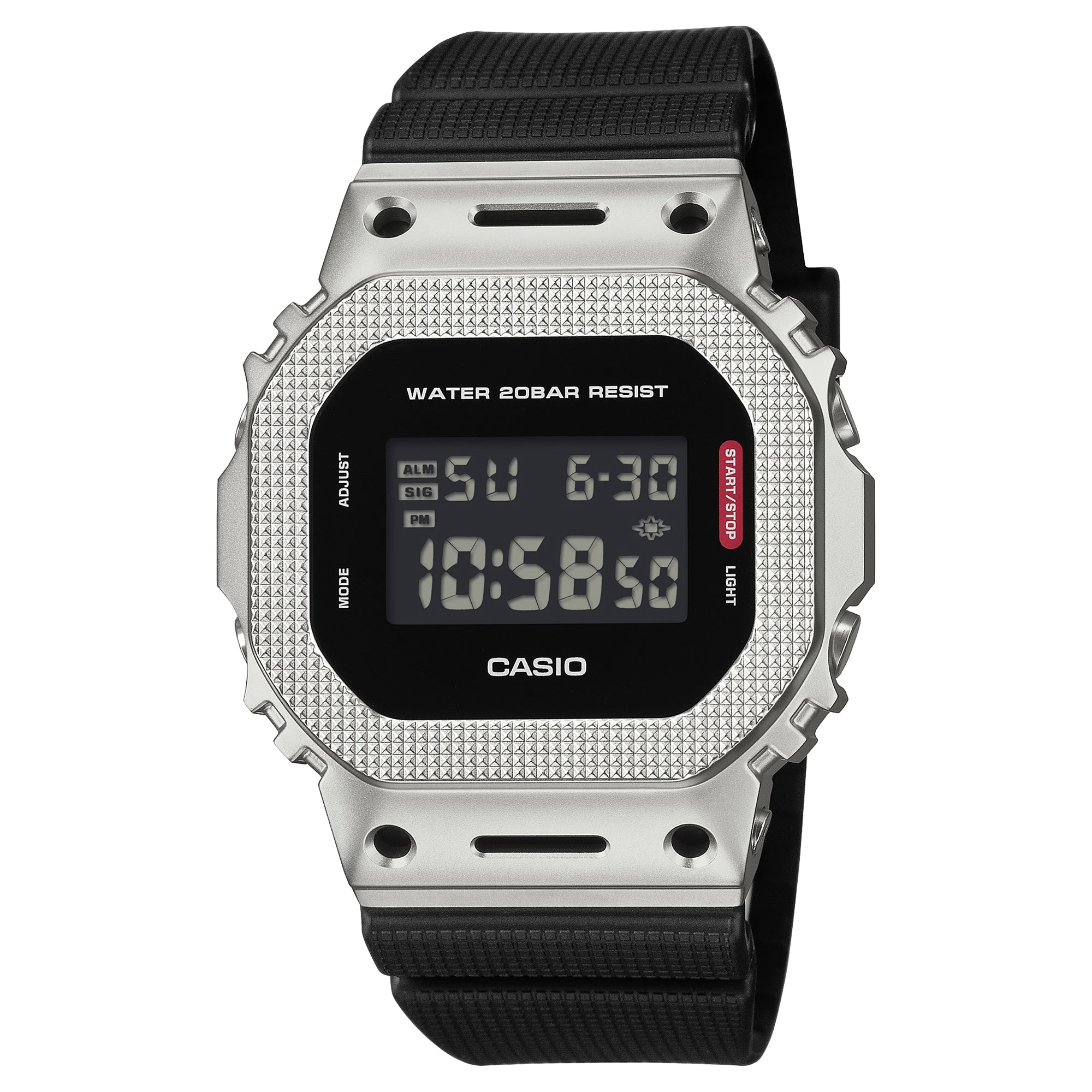 GM-5600M-1 Quartz G Steel Stainless Steel / Resin Silver