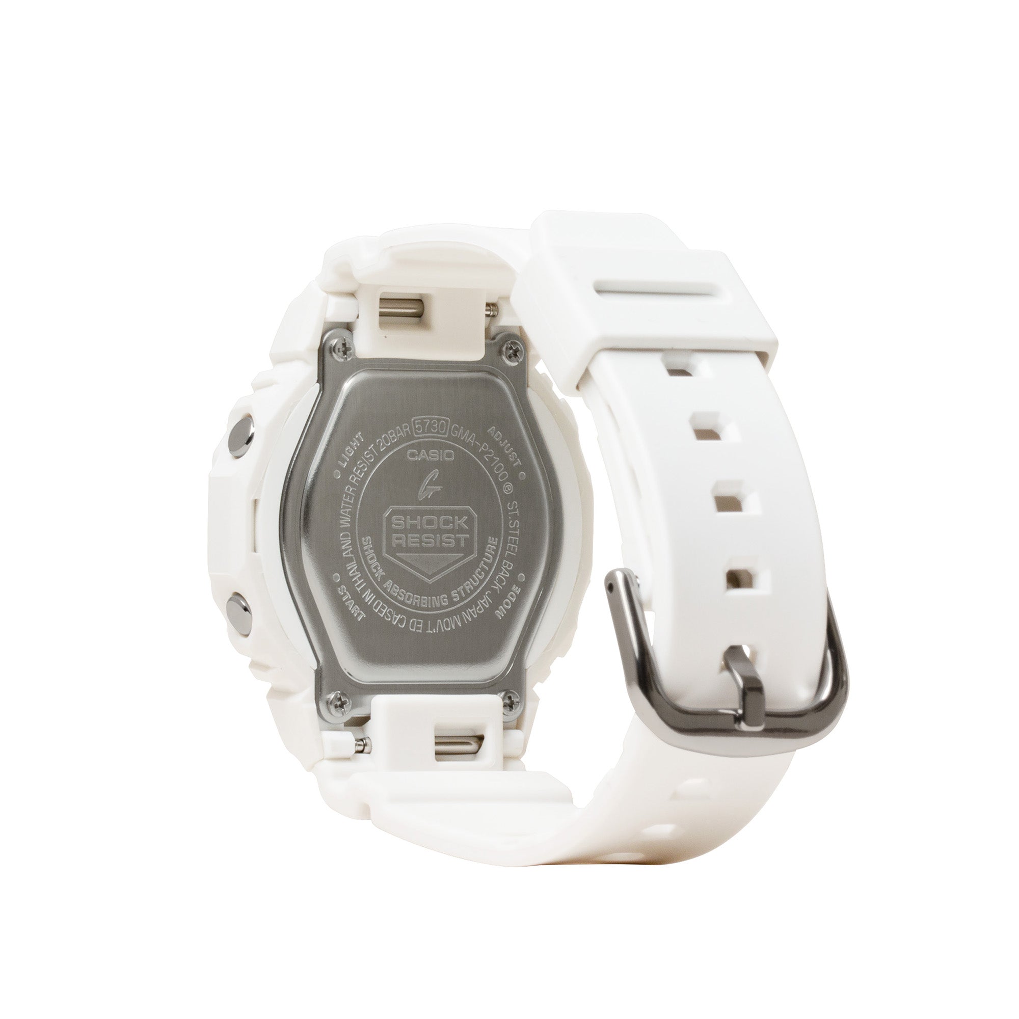 GMA-P2100-7A Quartz Ladies Resin White