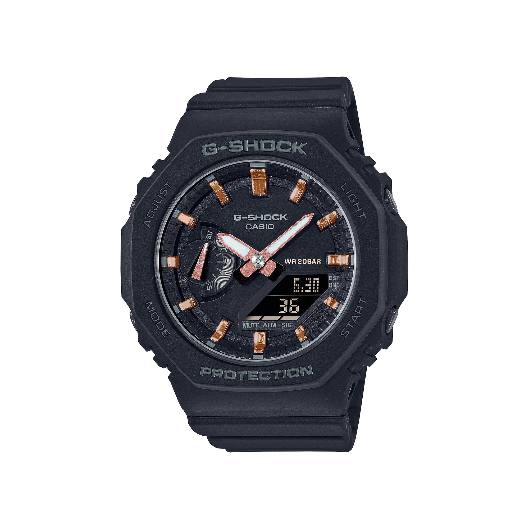 GMA-S2100-1A Quartz Ladies Resin Black