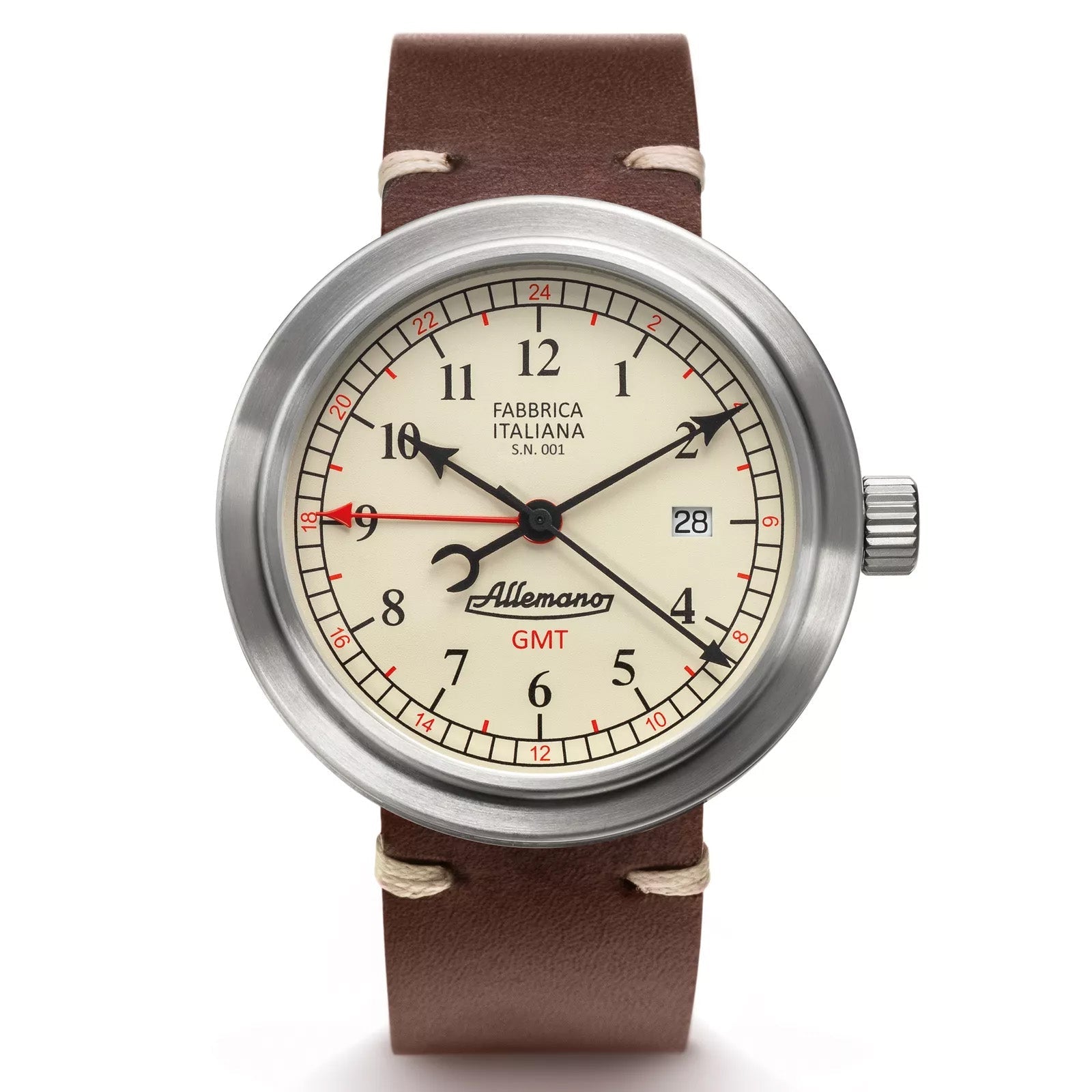 Allemano GMT A 1919 Men's White Watch