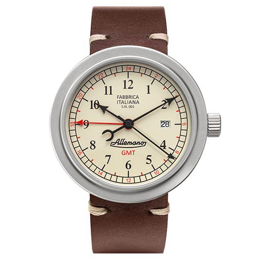 Allemano GMT A 1919 Men's White Watch