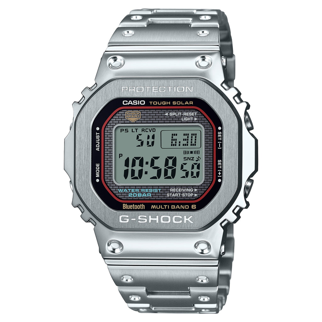 GMW-B5000D-1C Solar Premium Metal Stainless Steel Silver