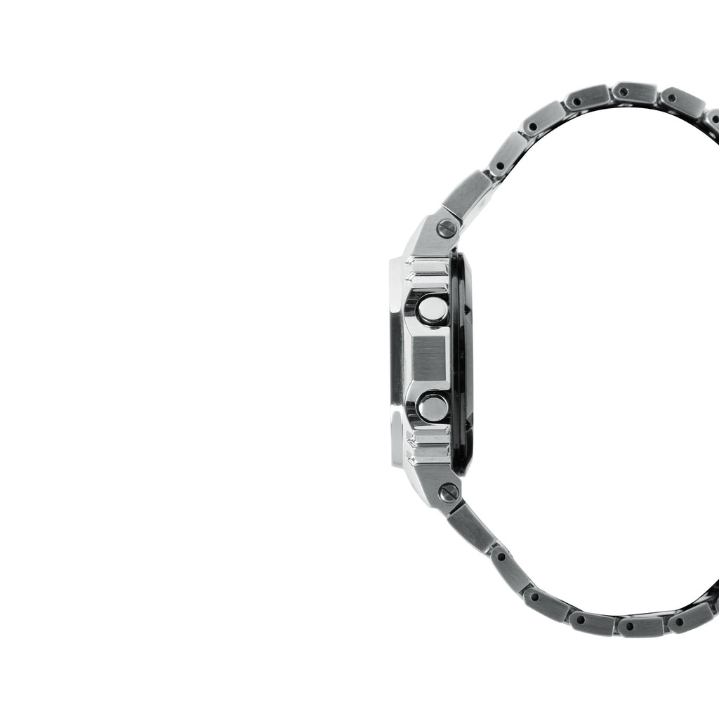 GMW-B5000D-1C Solar Premium Metal Stainless Steel Silver