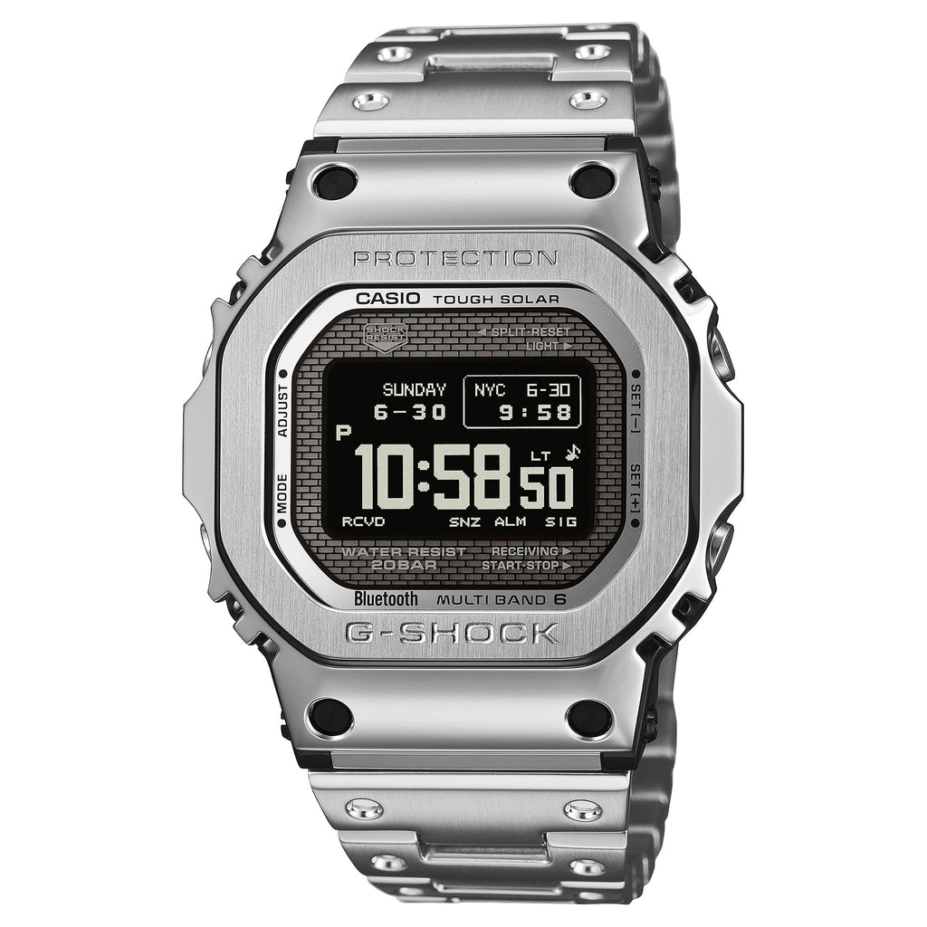 GMW-BZ5000D-1 Solar Premium Metal Stainless Steel Silver