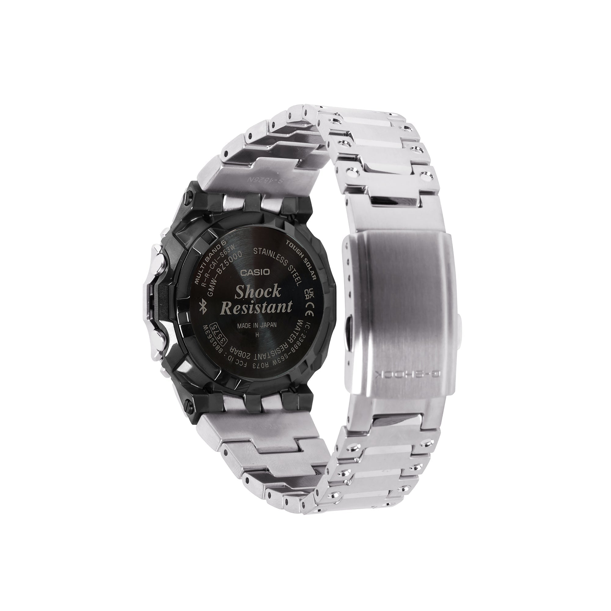 GMW-BZ5000D-1 Solar Premium Metal Stainless Steel Silver