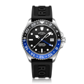 Rotary Seamatic GMT Men's Blue Black Watch
