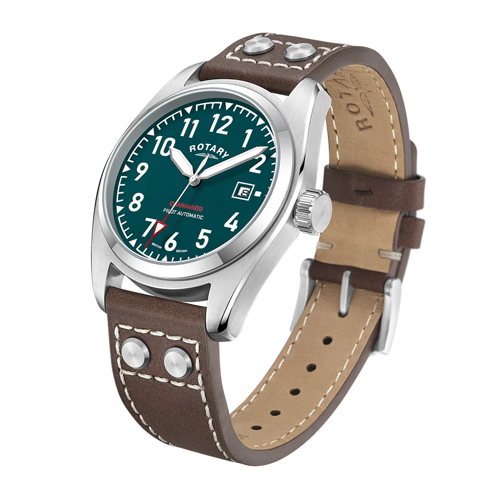 Rotary RW 1895 Pilot Men's Green Watch