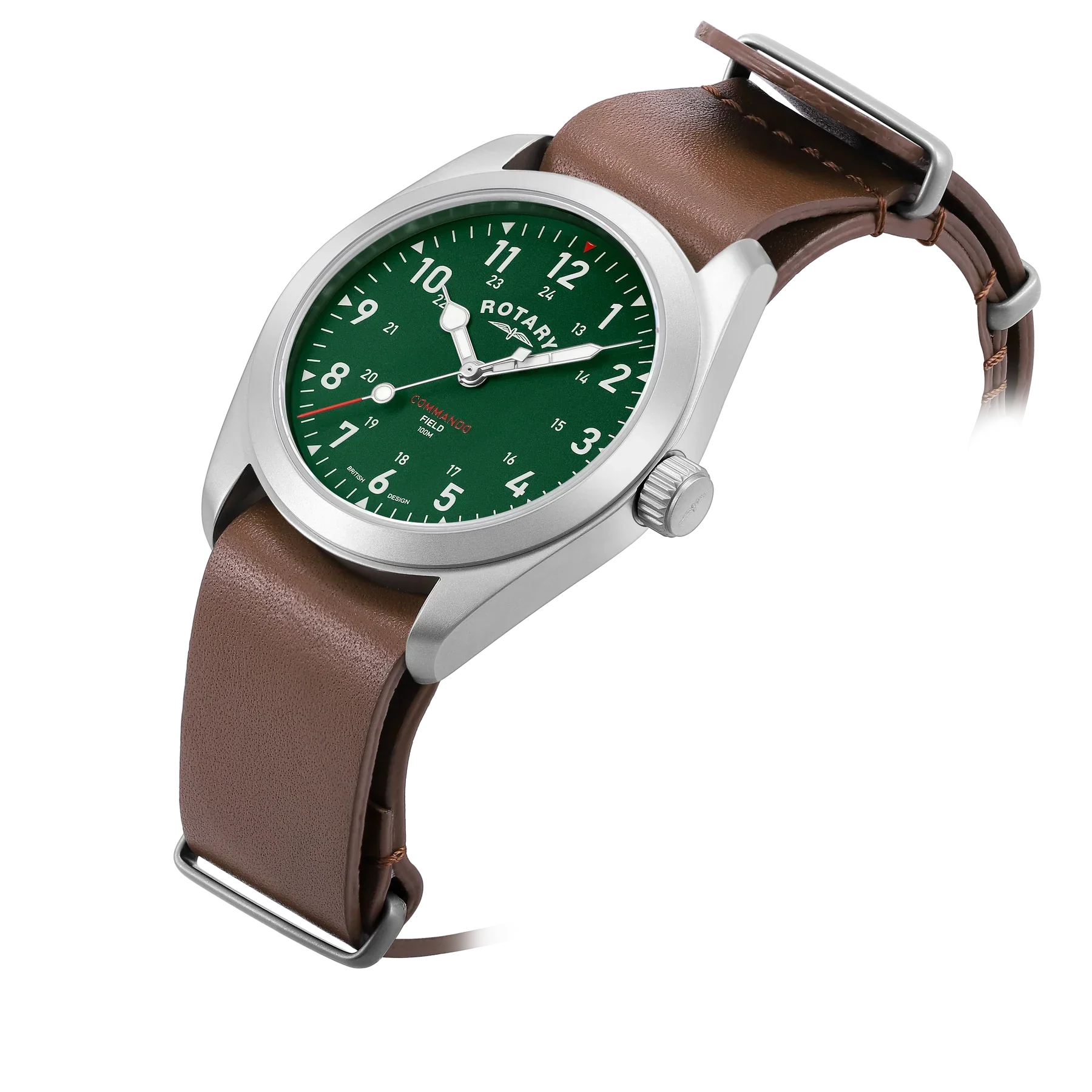 Rotary RW 1895 Field Men Watch Green