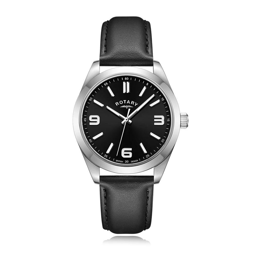 Rotary Heritage Sport Men's Black Watch