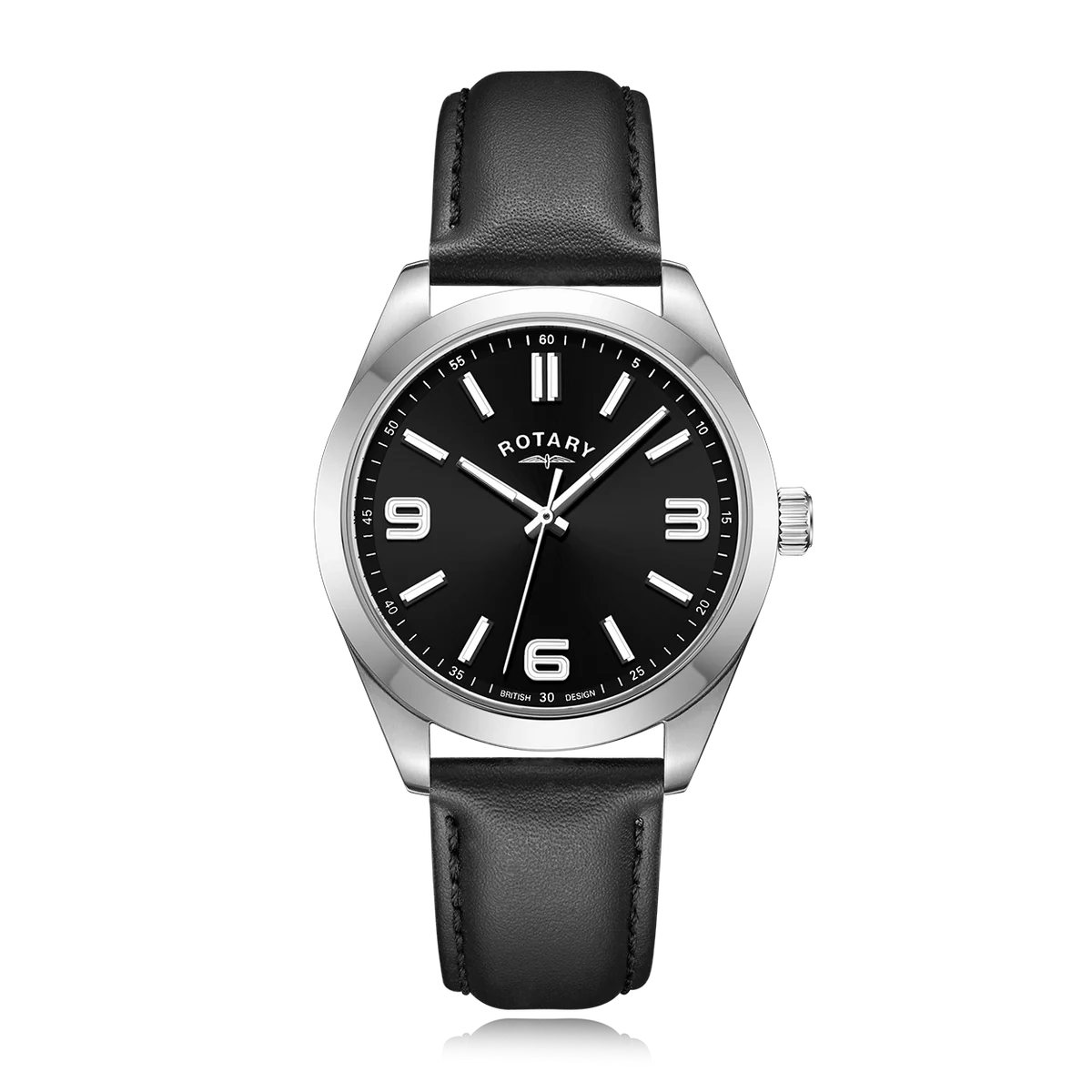Rotary Heritage Sport Men's Black Watch