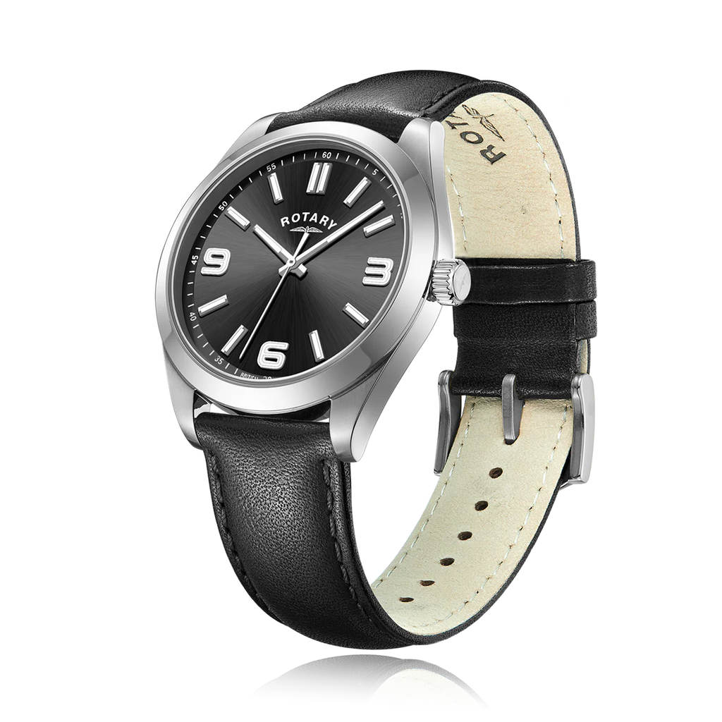 Rotary Heritage Sport Men's Black Watch