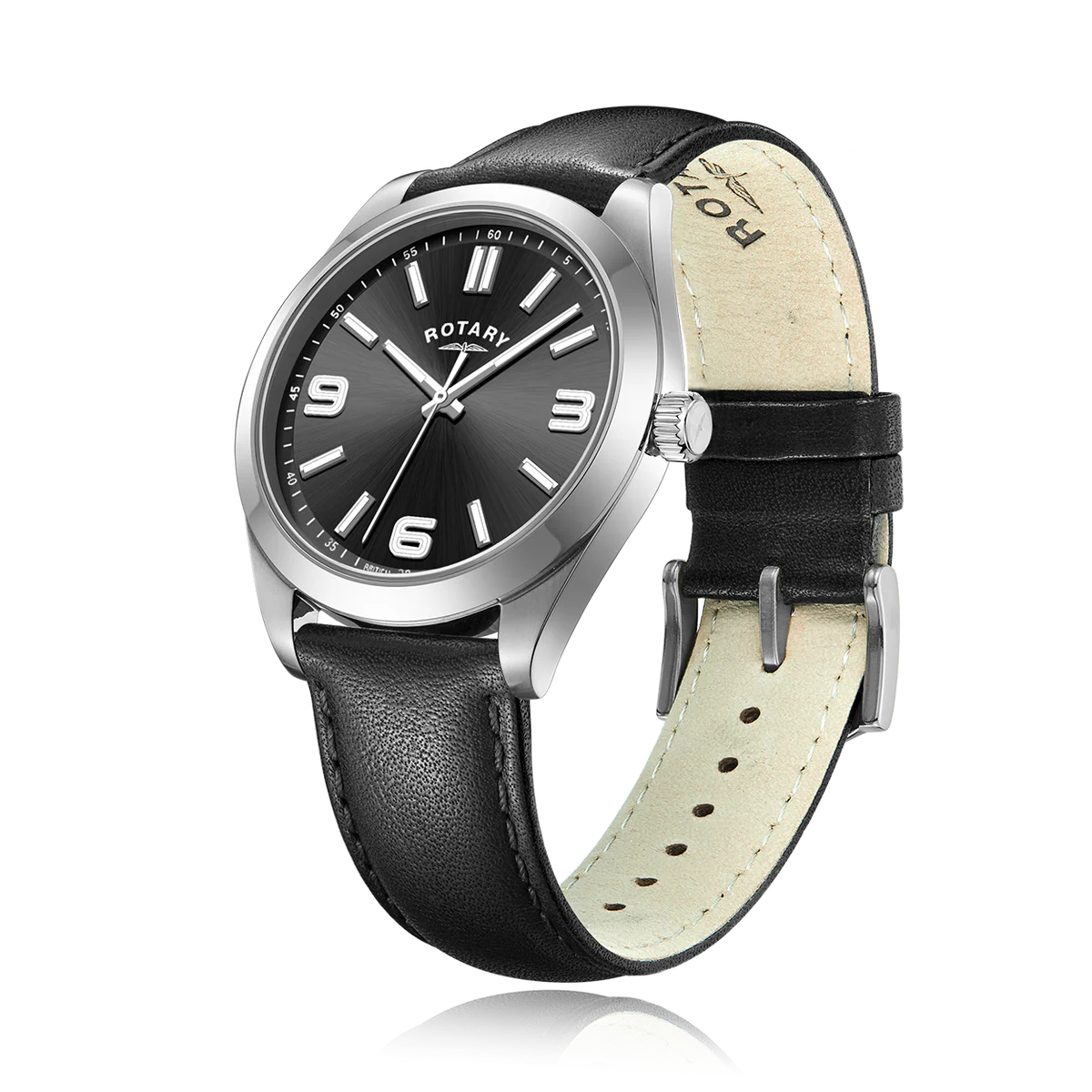 Rotary Heritage Sport Men's Black Watch