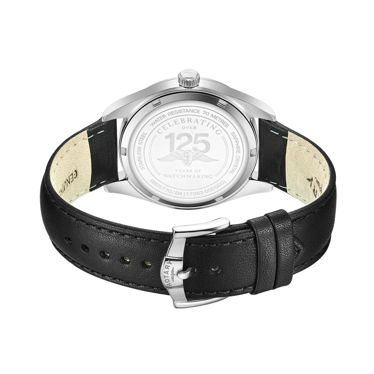 Rotary Heritage Sport Men's Black Watch