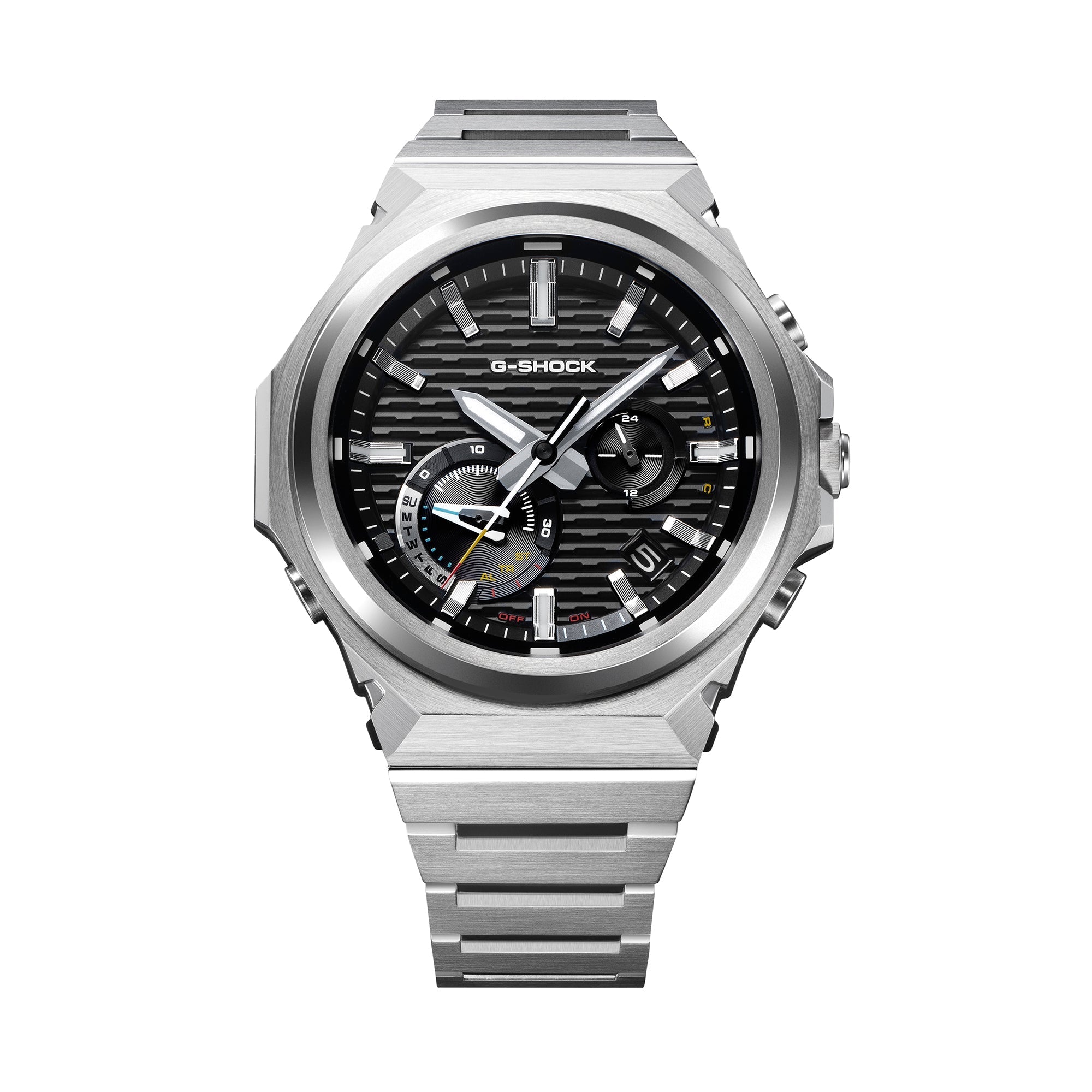 GST-B1000D-1A Solar G Steel Stainless Steel / Carbon Silver