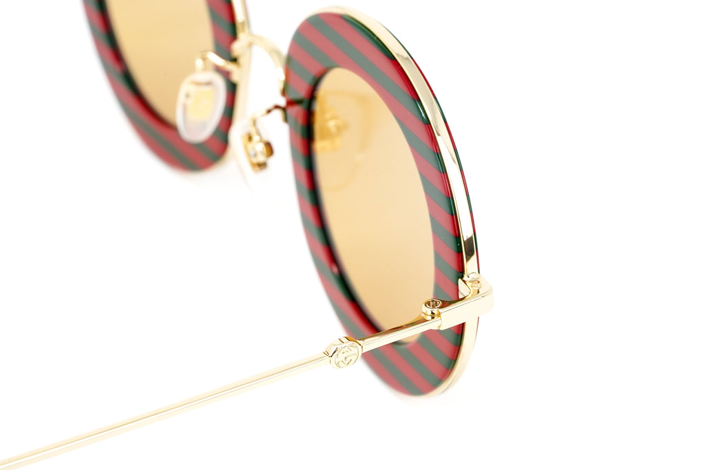 Gucci Women's Sunglasses Oversized Round Gold Maison de l'Amour