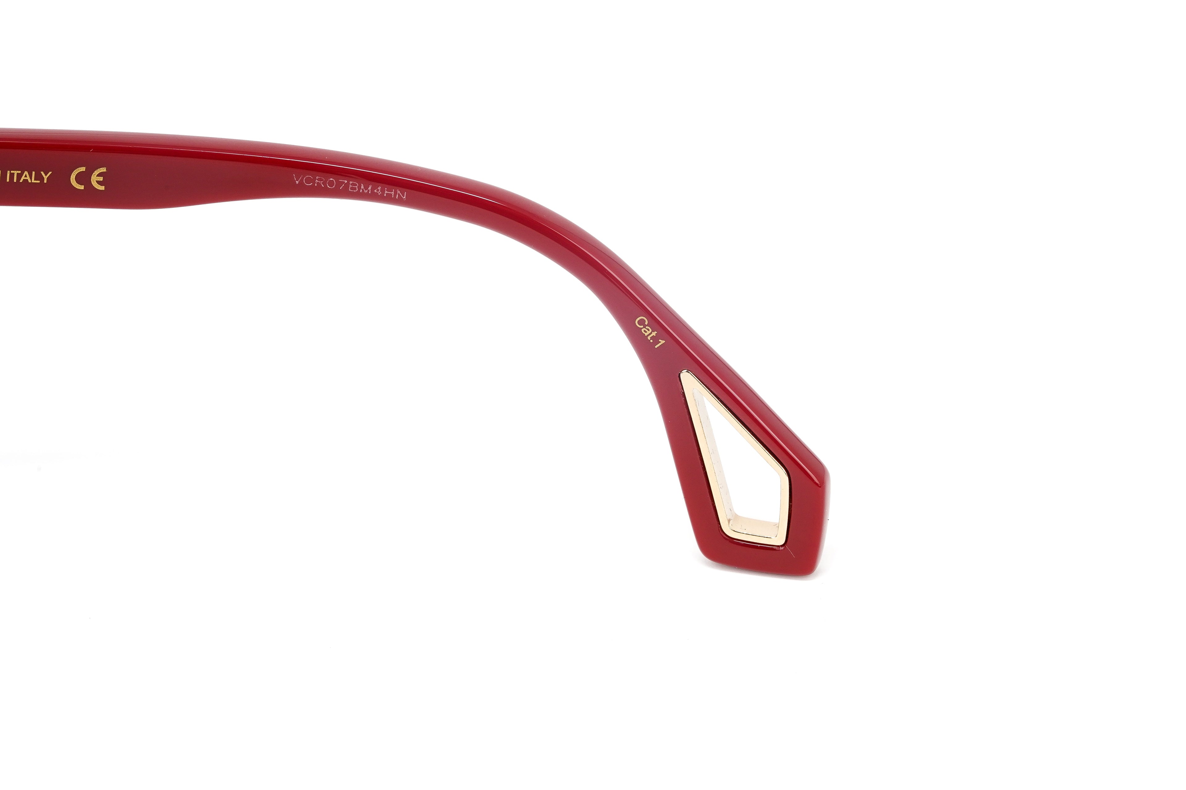 Gucci Women's Sunglasses Wraparound Rectangle Red