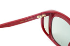 Gucci Women's Sunglasses Wraparound Rectangle Red