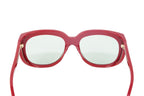 Gucci Women's Sunglasses Wraparound Rectangle Red
