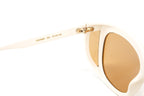 Gucci Women's Sunglasses Wraparound Rectangle Cream