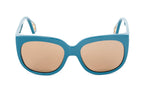 Gucci Women's Sunglasses Wraparound Rectangle Turquoise