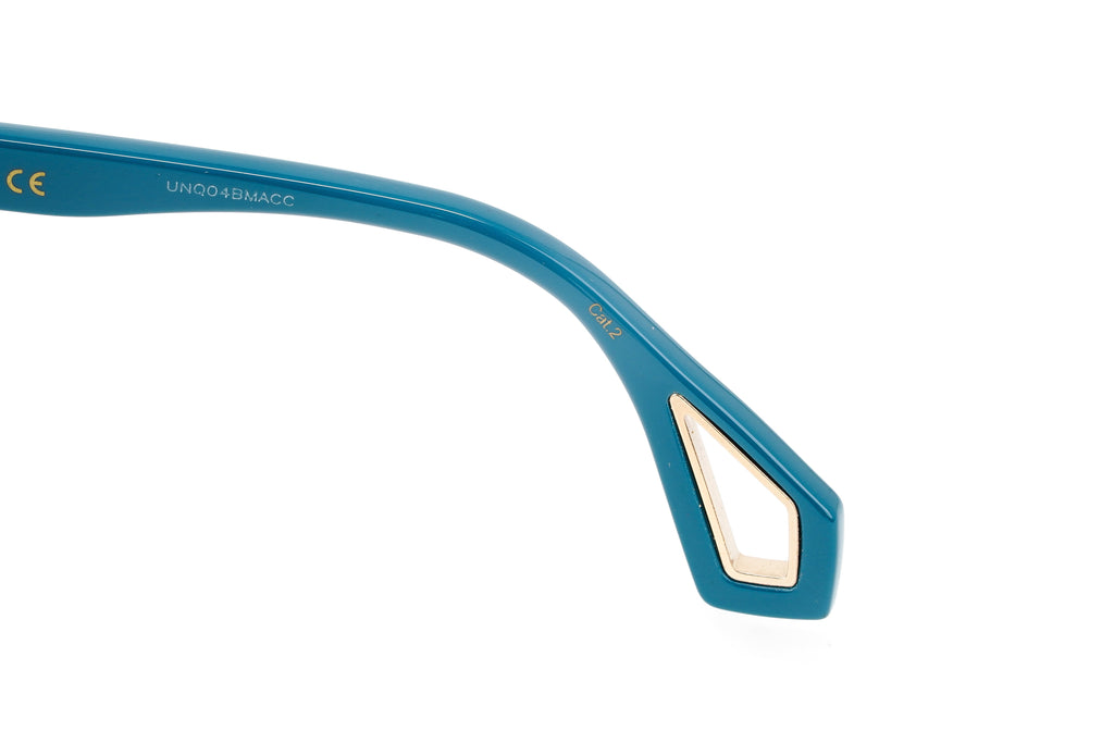 Gucci Women's Sunglasses Wraparound Rectangle Turquoise