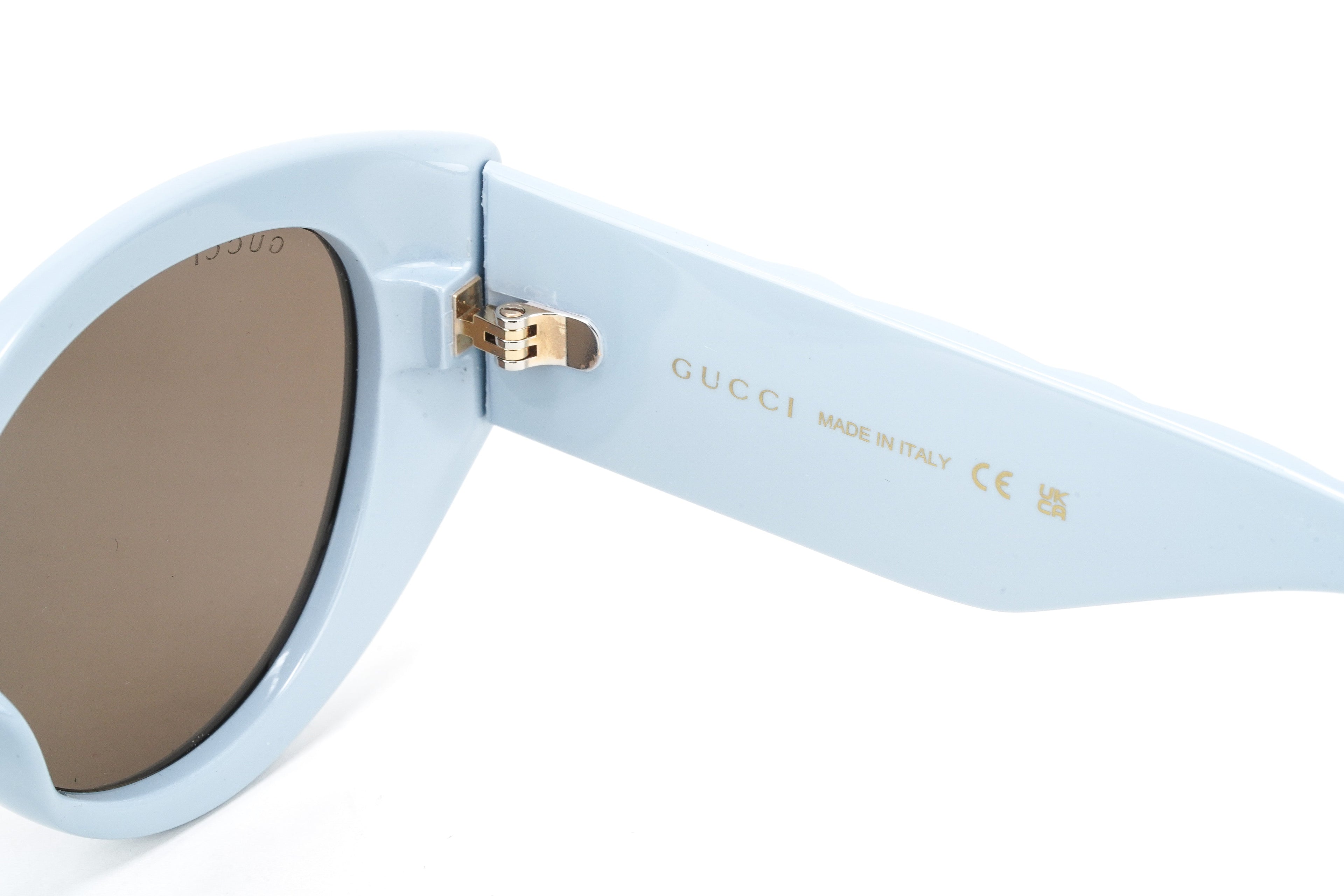 Gucci Women's Sunglasses Oversized Cat Eye Blue