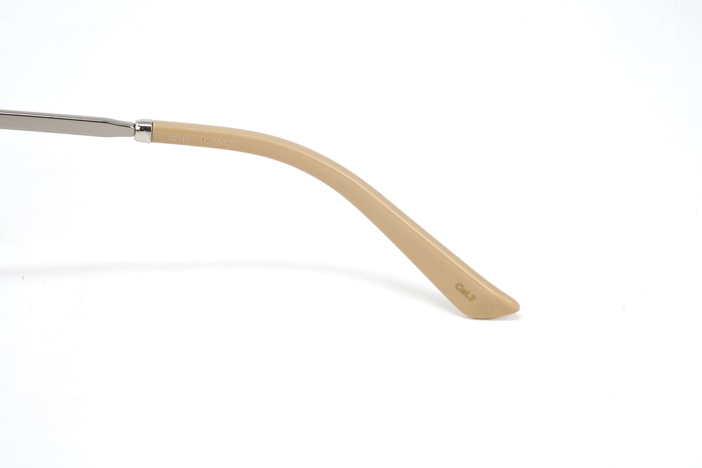 Gucci Men's Sunglasses Classic Square Silver Brown