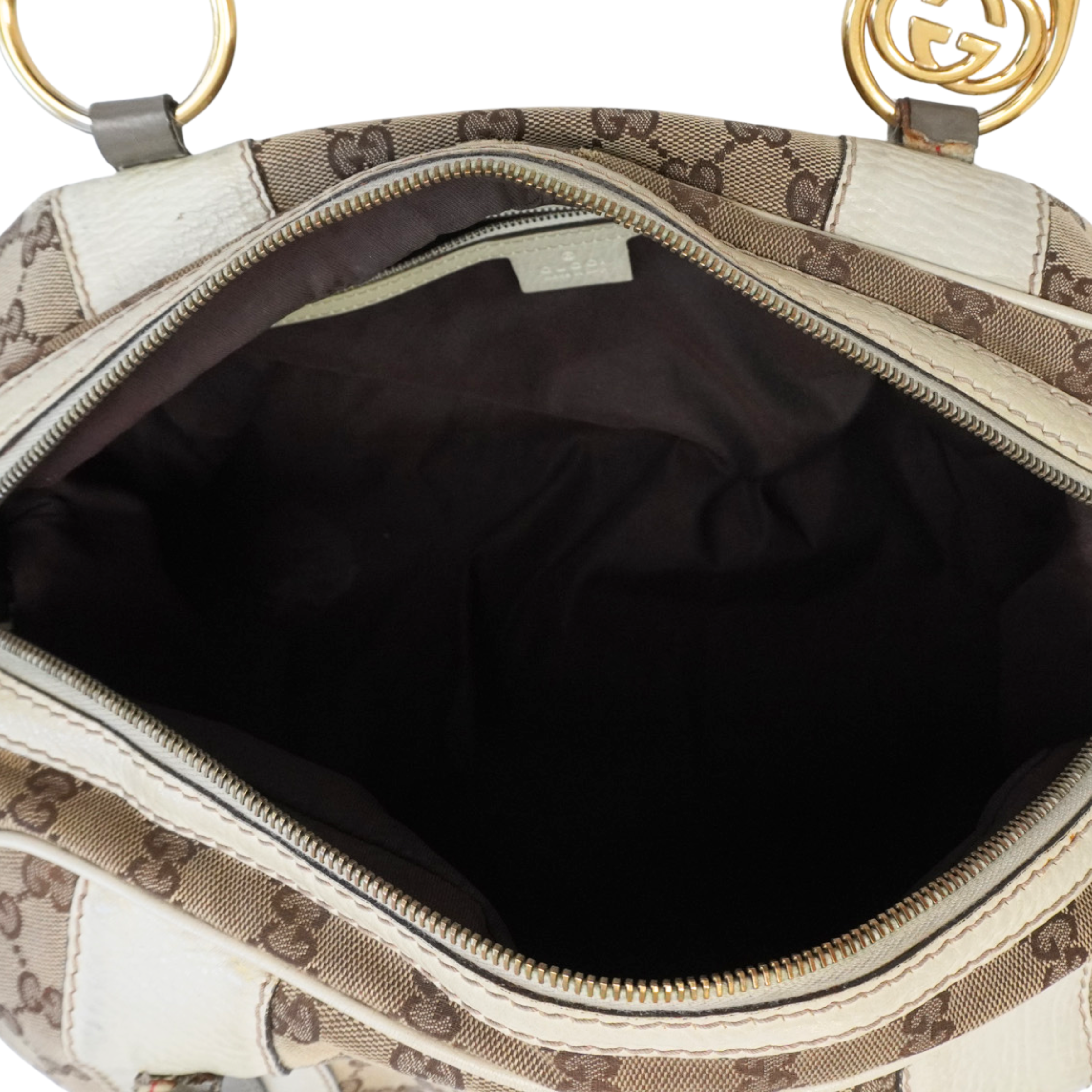 Gucci Monogram 'Boston' Bag