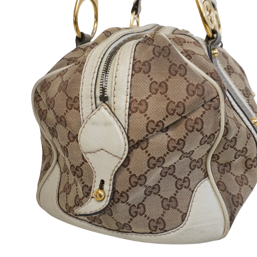Gucci Monogram 'Boston' Bag