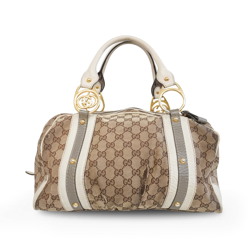 Gucci Monogram 'Boston' Bag