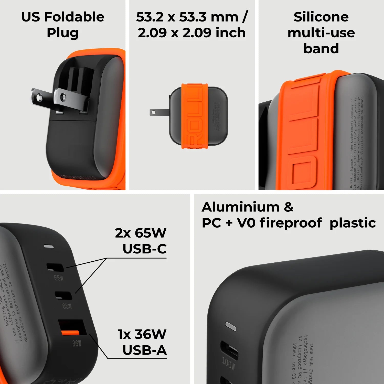Essential GaN Charger - 65W power, 45% smaller