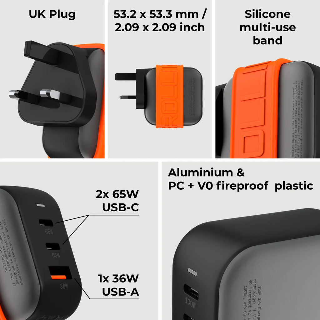 Essential GaN Charger - 65W power, 45% smaller