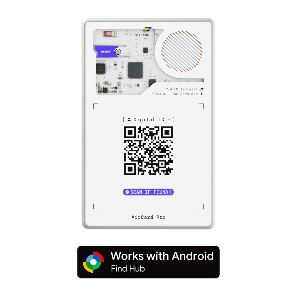 AirCard™ Pro - Android & Apple Bluetooth tracker
