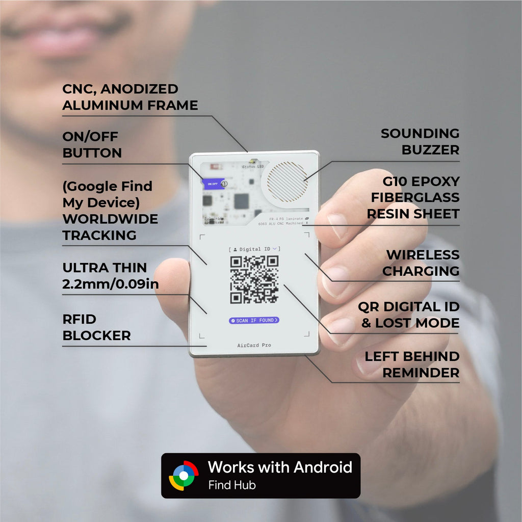 AirCard™ Pro - Android & Apple Bluetooth tracker